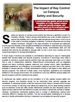 The Impact of Key Control on Campus Safety & Security