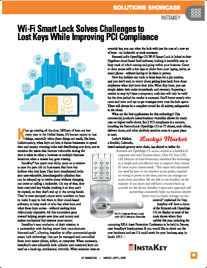 Improving PCI Compliance with Wi-Fi Smart Lock